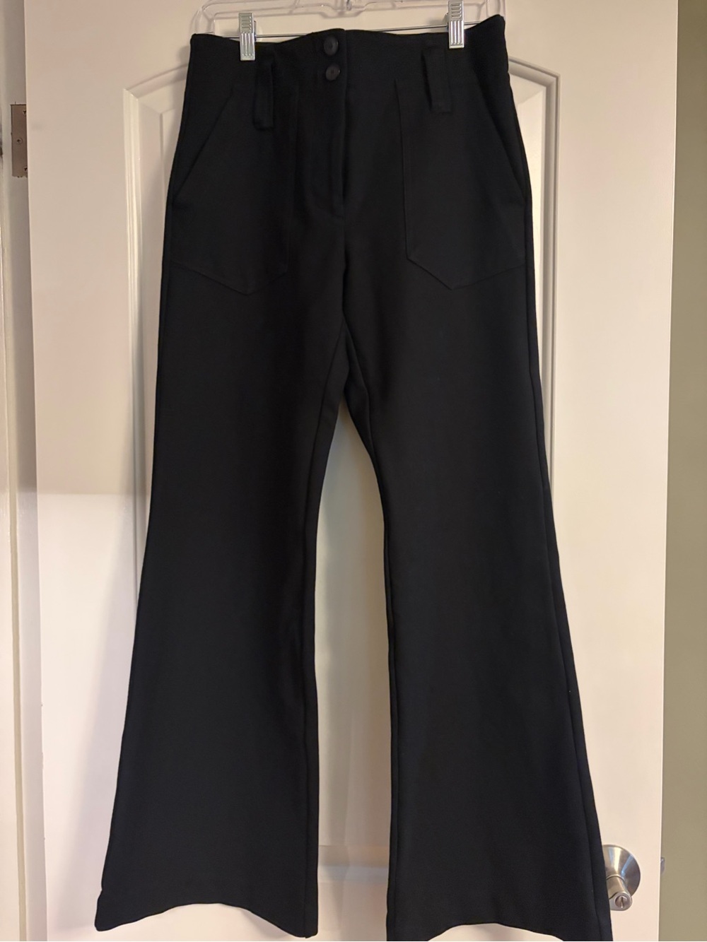 Maeve Black Ankle-Length Flared Pants